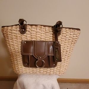 American Living straw bag